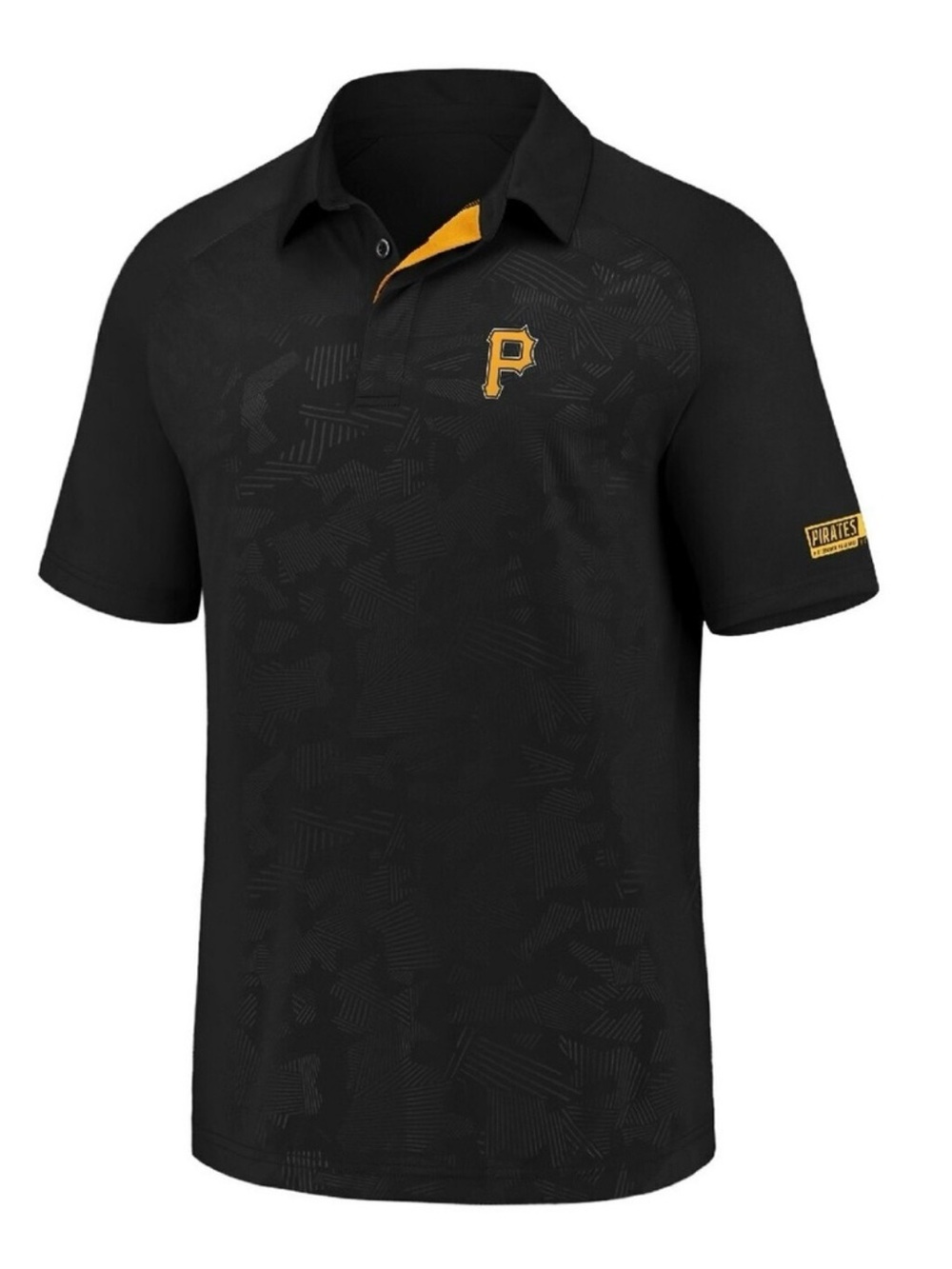 Fanatics Pittsburgh Pirates Baseball Black and Gold Polo